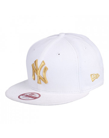 Boné New Era NY Snapback White