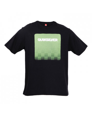 Camiseta Quiksilver Translucent Chess - Preta