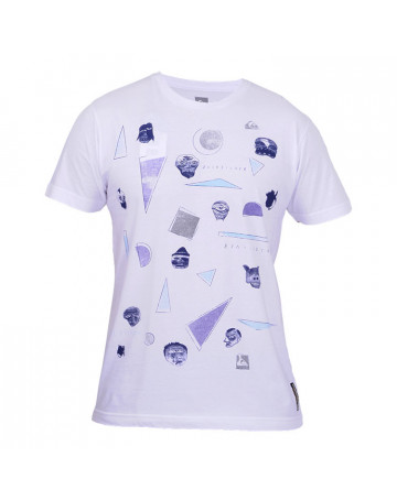 Camiseta Quiksilver Crazy Faces - Branca