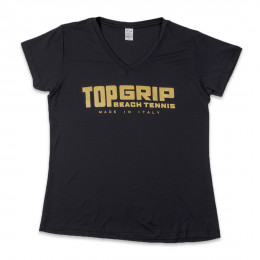 Camiseta Top Grip V Logo Mono Play Preta